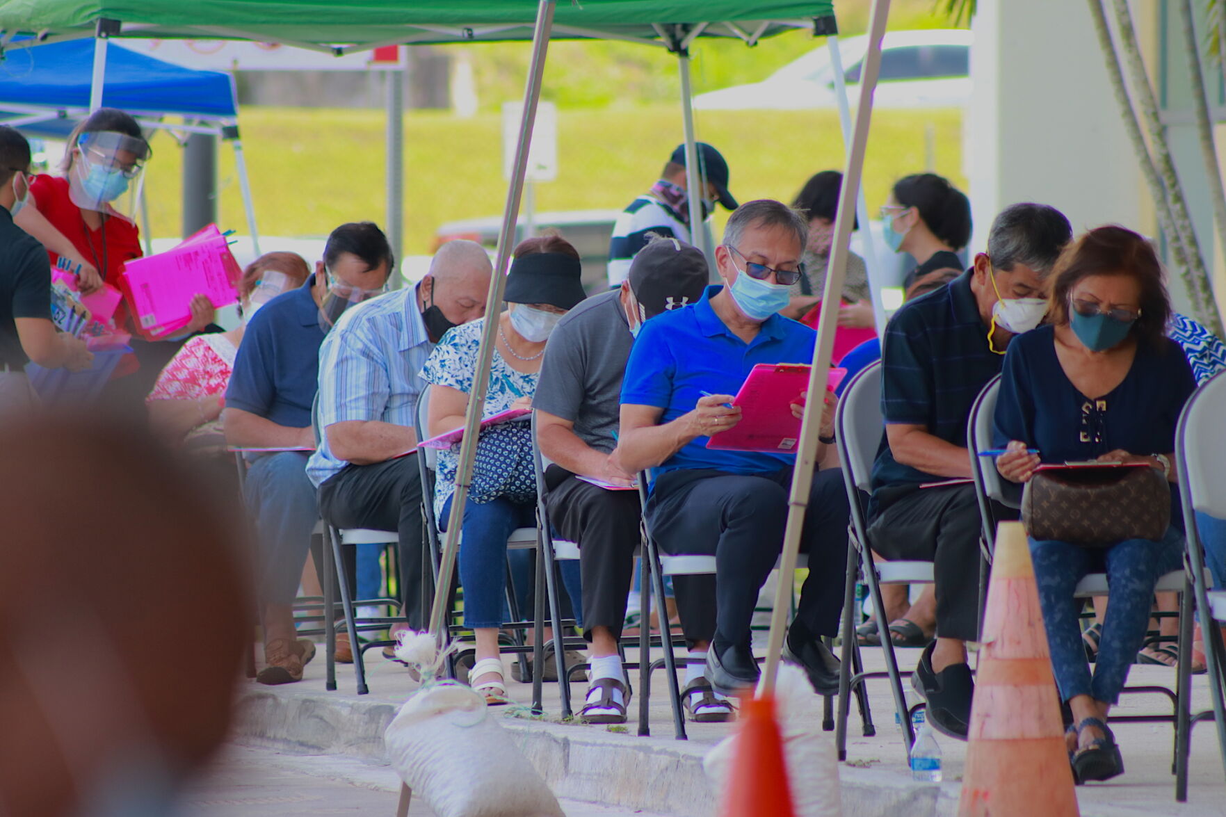 Senior citizens seek COVID-19 vaccine